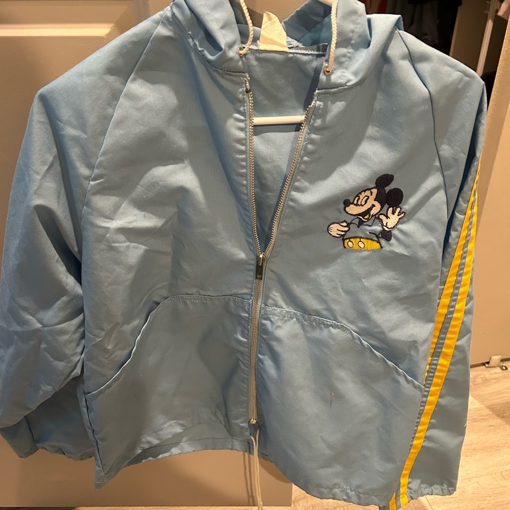 Vintage Disney Blue Mickey Mouse Embroidered Jacket